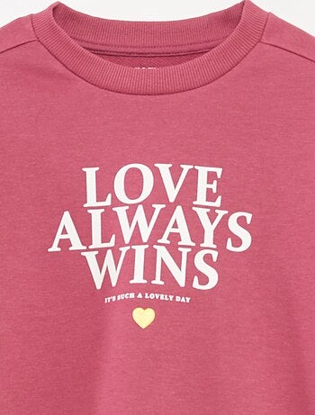 Conjunto de sudadera + legging estampado - 2 piezas