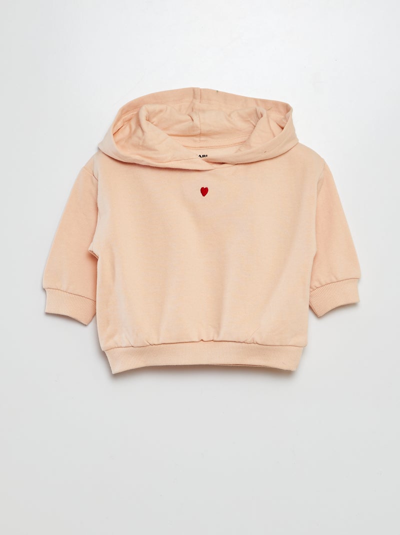 Conjunto de sudadera + legging gofrado - 2 piezas BEIGE - Kiabi