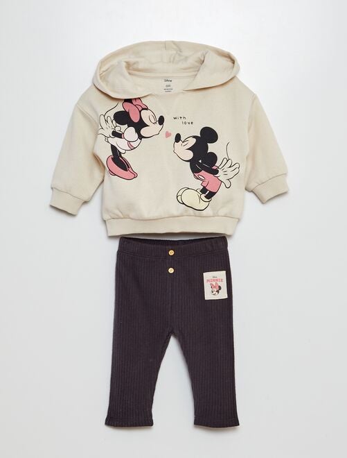 Conjunto de sudadera + legging 'Minnie & Mickey' - 2 piezas - Kiabi