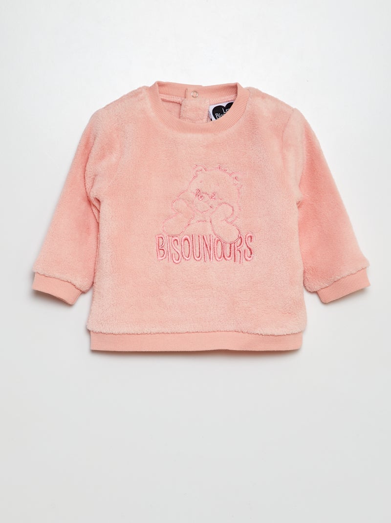 Conjunto de sudadera + legging 'Osos Amorosos'  - 2 piezas ROSA - Kiabi