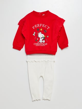 Conjunto de sudadera + legging 'Snoopy' - 2 piezas