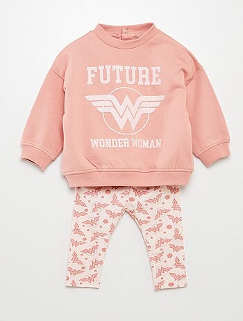 Conjunto de sudadera + legging Wonder Woman - 2 piezas