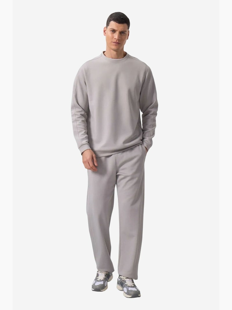 Conjunto de sudadera oversize y pantalón para hombre tommy Gris claro - Kiabi
