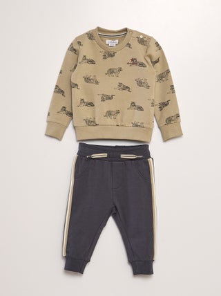 Conjunto de sudadera + pantalón - 2 piezas - 'Van Gennip'