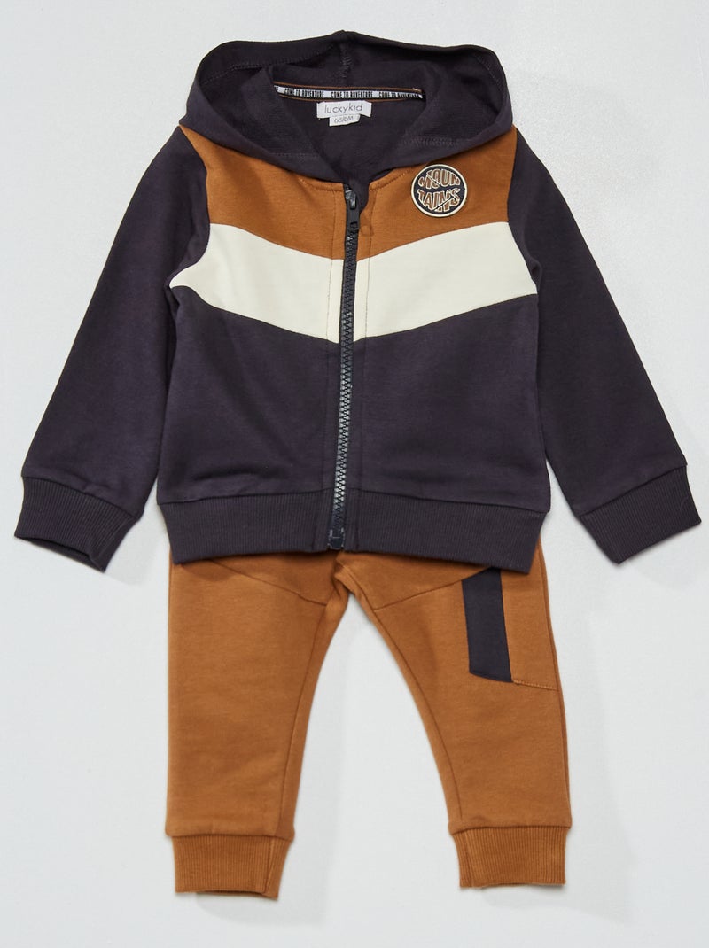 Conjunto de sudadera + pantalón - 2 piezas AZUL - Kiabi
