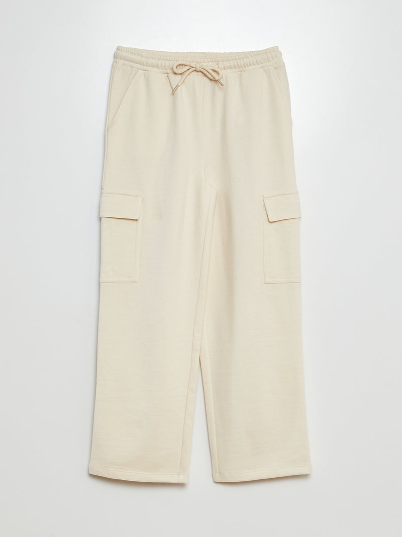 Conjunto de sudadera + pantalón de chándal liso  - 2 piezas BLANCO - Kiabi