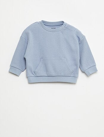 Conjunto de sudadera + pantalón de nido de abeja - 2 piezas