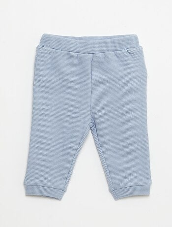 Conjunto de sudadera + pantalón de nido de abeja - 2 piezas