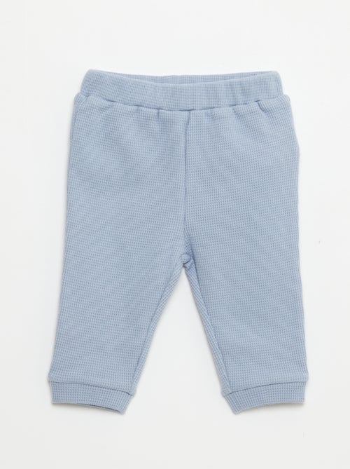 Conjunto de sudadera + pantalón de nido de abeja - 2 piezas - Kiabi