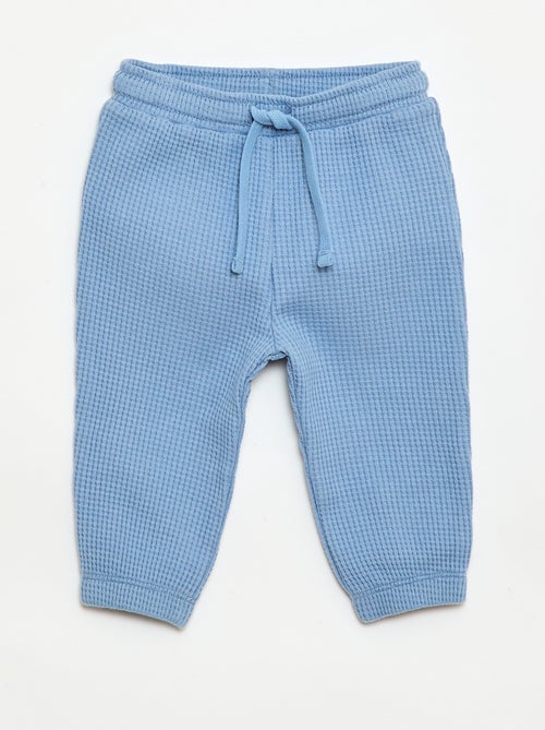 Conjunto de sudadera + pantalón de nido de abeja - 2 piezas - Kiabi