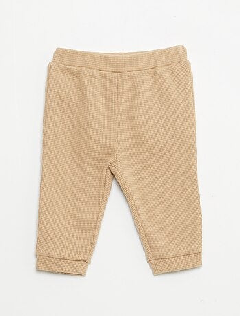 Conjunto de sudadera + pantalón de nido de abeja - 2 piezas