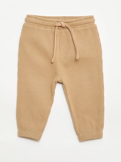 Conjunto de sudadera + pantalón de nido de abeja - 2 piezas - Kiabi