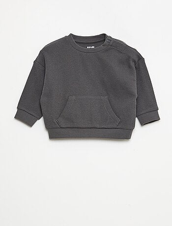 Conjunto de sudadera + pantalón de nido de abeja - 2 piezas