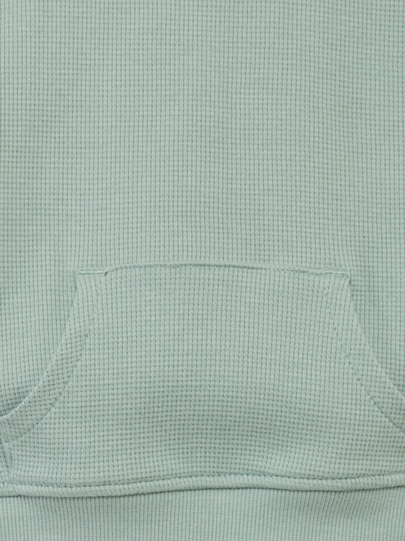 Conjunto de sudadera + pantalón de nido de abeja - 2 piezas VERDE - Kiabi