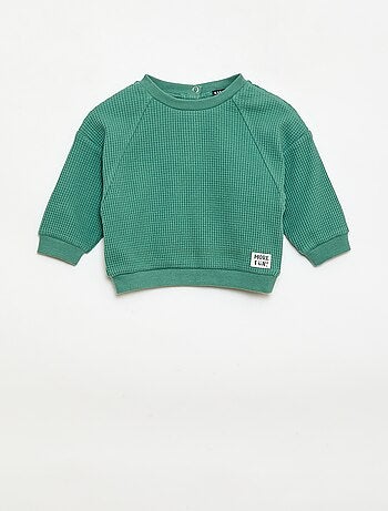 Conjunto de sudadera + pantalón de nido de abeja - 2 piezas