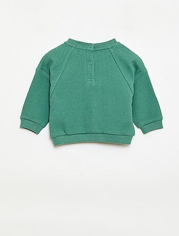 Conjunto de sudadera + pantalón de nido de abeja - 2 piezas