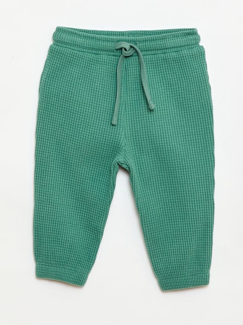 Conjunto de sudadera + pantalón de nido de abeja - 2 piezas - Kiabi