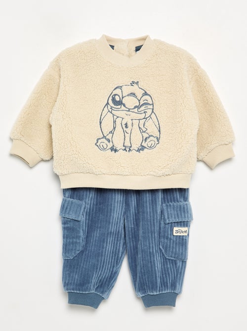 Conjunto de sudadera + pantalón 'Disney' multibolsillos - 2 piezas - Kiabi Conjunto de sudadera + pantalón 'Disney' multibolsillos - 2 piezas - Kiabi