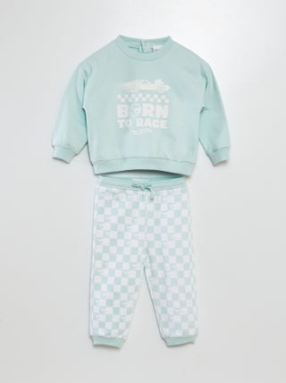 Conjunto de sudadera + pantalón 'Hot Wheels' - 2 piezas