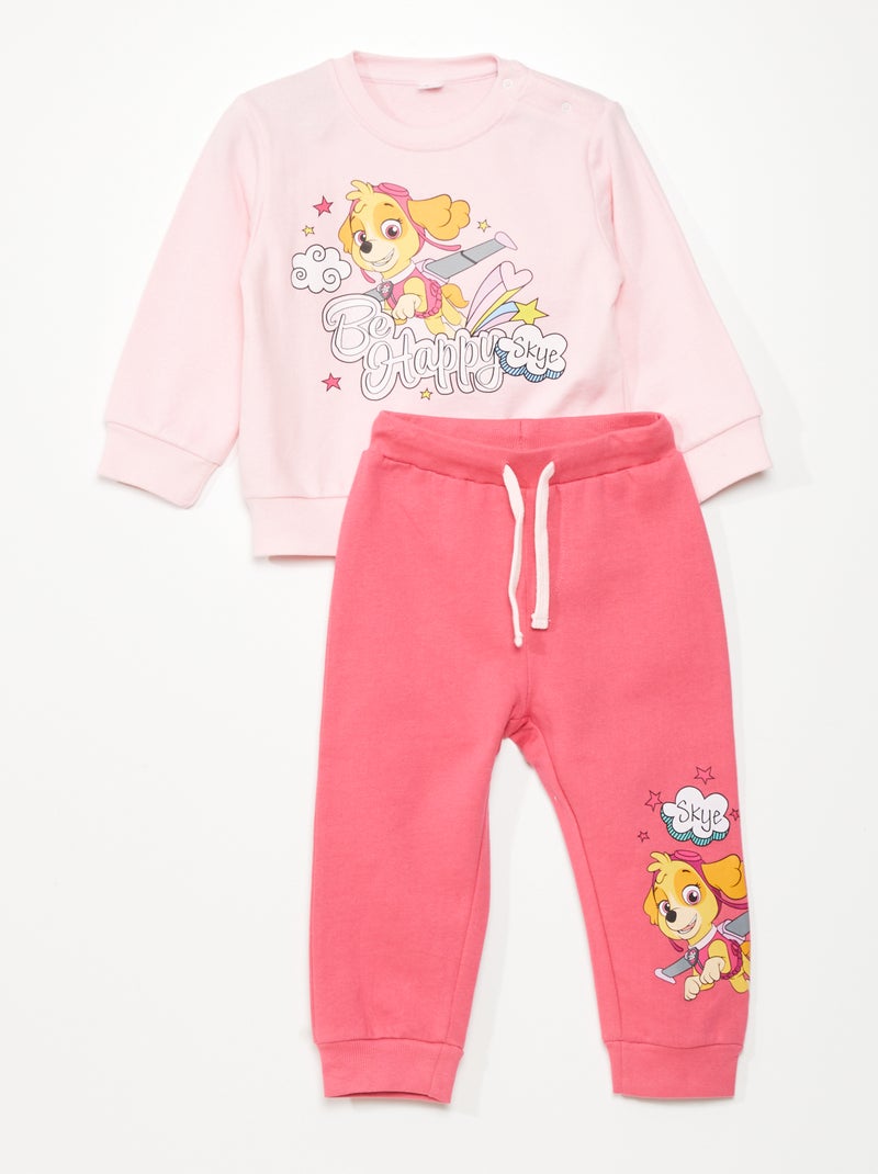Conjunto de sudadera + pantalón 'La Patrulla Canina' ROSA - Kiabi