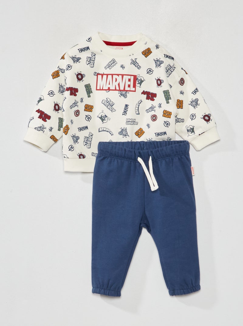 Conjunto de sudadera + pantalón 'Marvel' BLANCO - Kiabi
