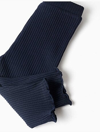 Conjunto de sudadera perchada y leggins acanalados