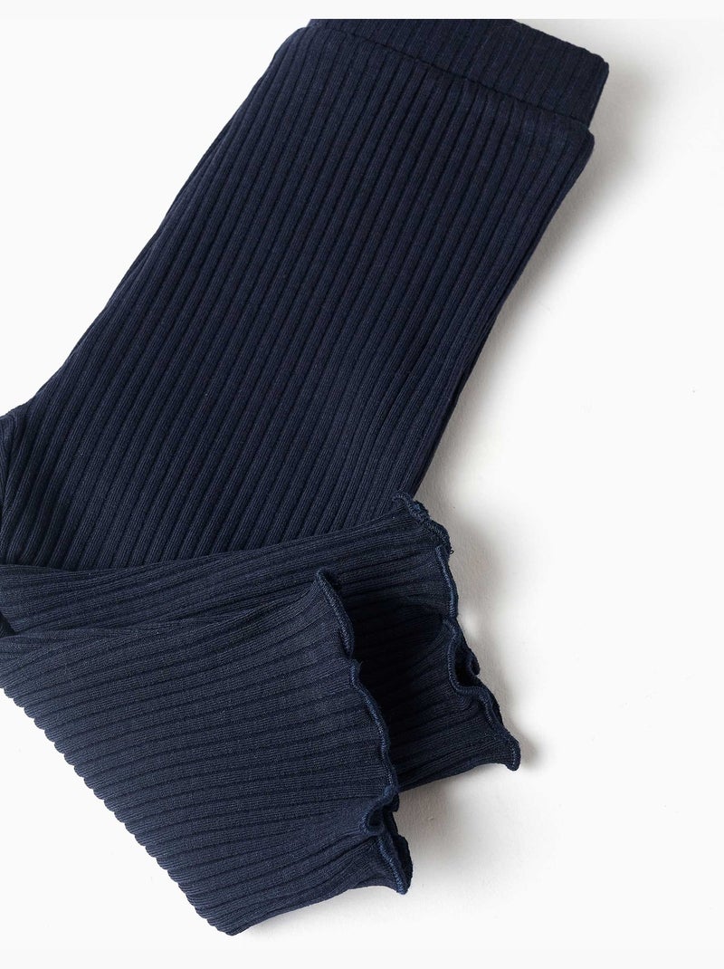 Conjunto de sudadera perchada y leggins acanalados Rosa claro - Kiabi