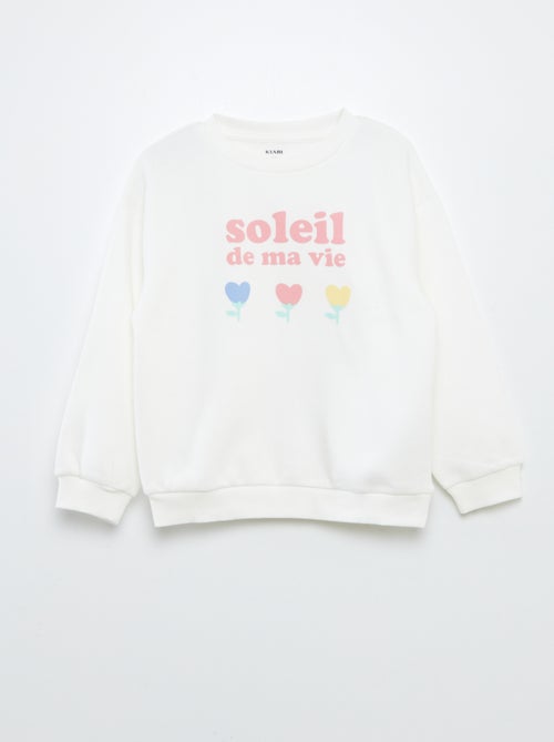 Conjunto de sudadera + short ciclista estampado - Kiabi