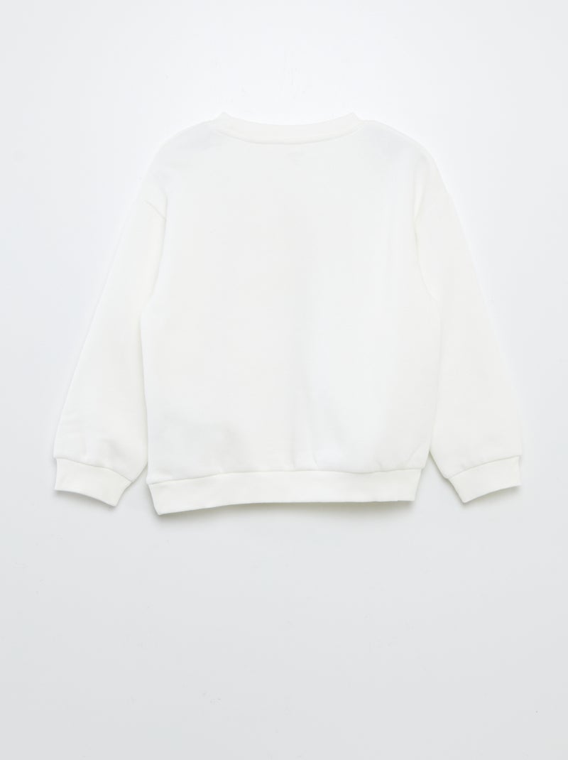 Conjunto de sudadera + short ciclista estampado BLANCO - Kiabi