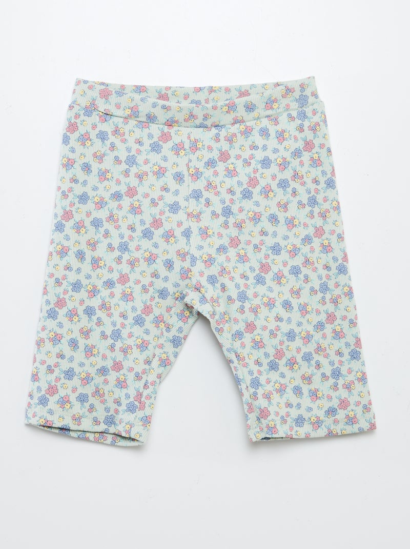 Conjunto de sudadera + short ciclista estampado BLANCO - Kiabi