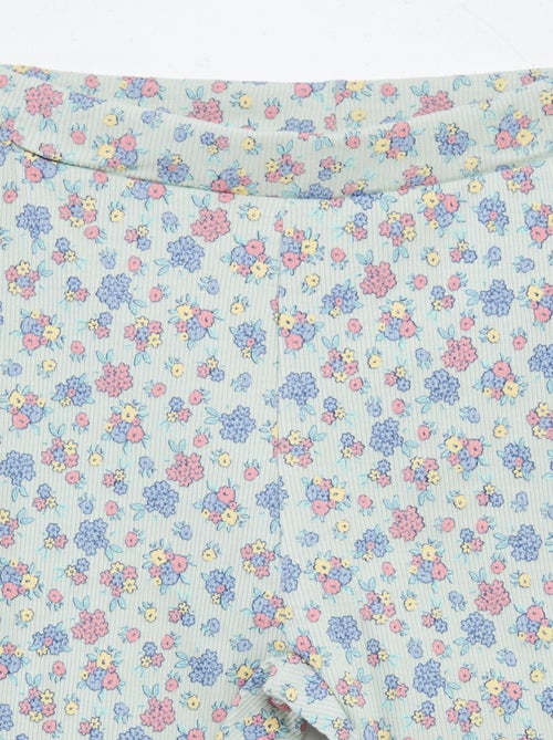 Conjunto de sudadera + short ciclista estampado - Kiabi