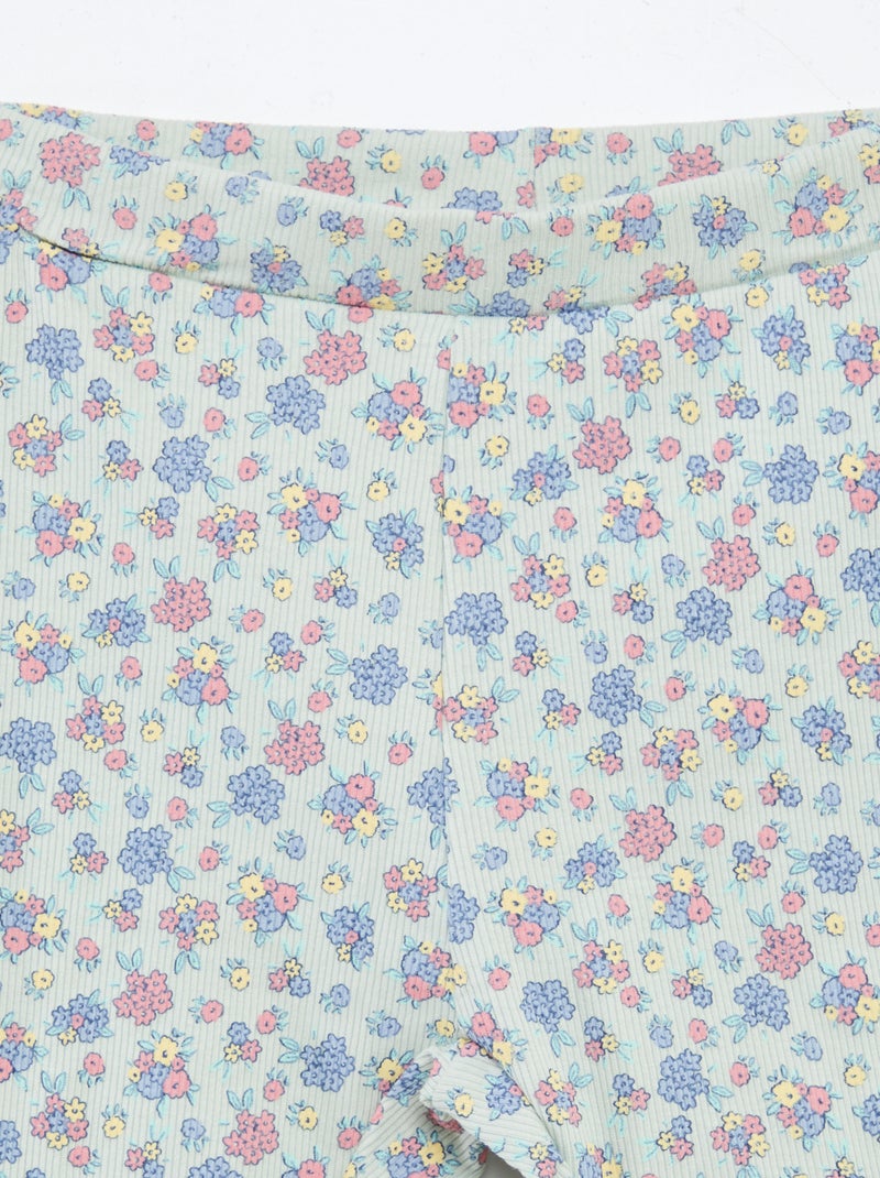 Conjunto de sudadera + short ciclista estampado BLANCO - Kiabi