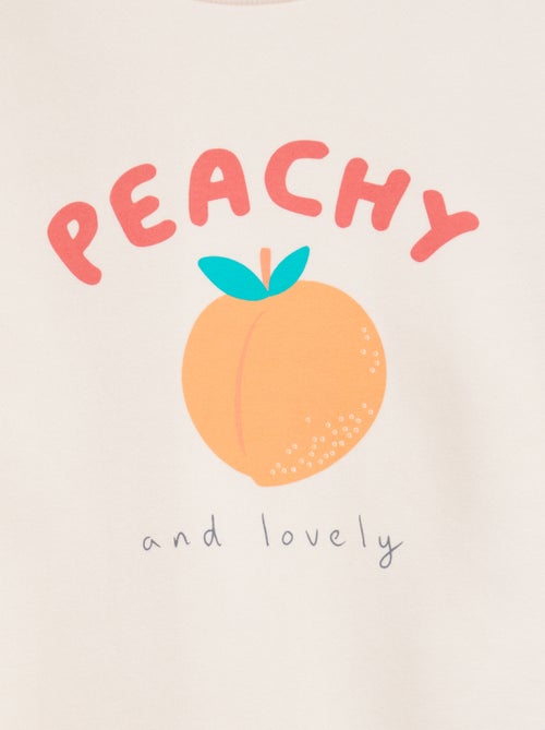 Conjunto de sudadera + short ciclista estampado - Kiabi