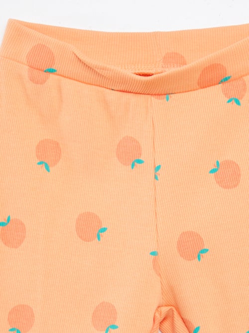 Conjunto de sudadera + short ciclista estampado - Kiabi