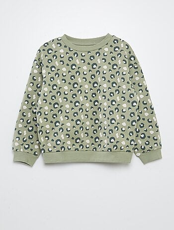 Conjunto de sudadera + short estampado - 2 piezas