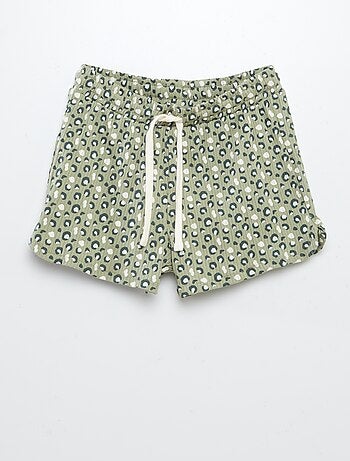 Conjunto de sudadera + short estampado - 2 piezas