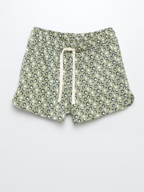 Conjunto de sudadera + short estampado - 2 piezas - Kiabi