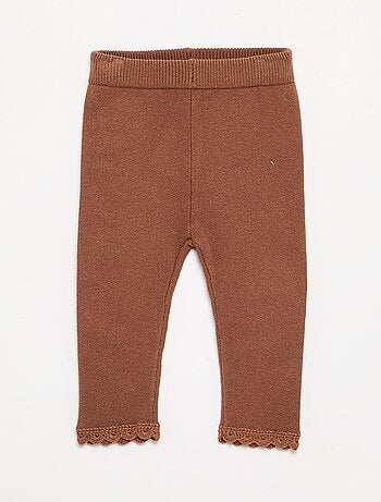 Conjunto de sudadera y legging de punto compacto - 2 piezas