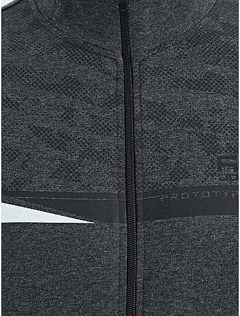 Conjunto de sudadera y pantalón con estampado y cuello con cremallera tommy
