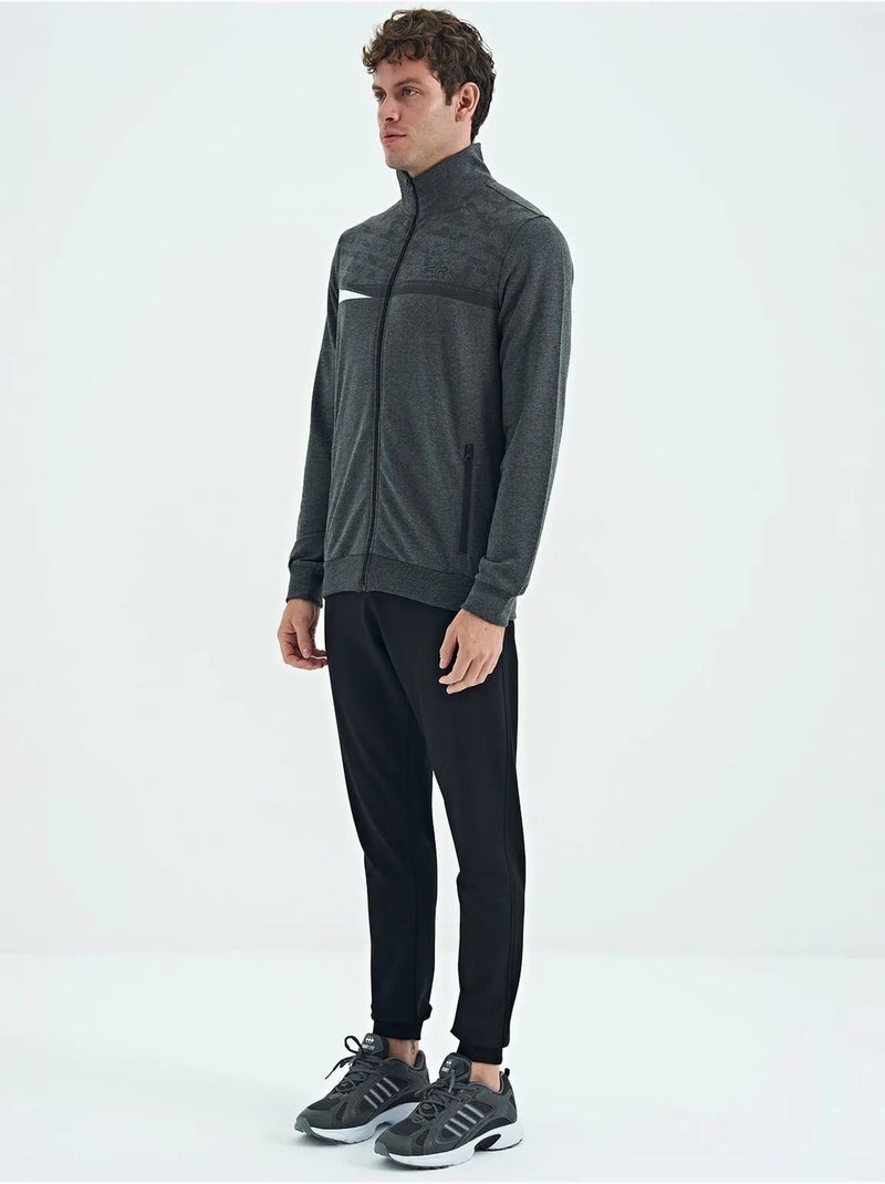 Conjunto de sudadera y pantalón con estampado y cuello con cremallera tommy Gris negro - Kiabi