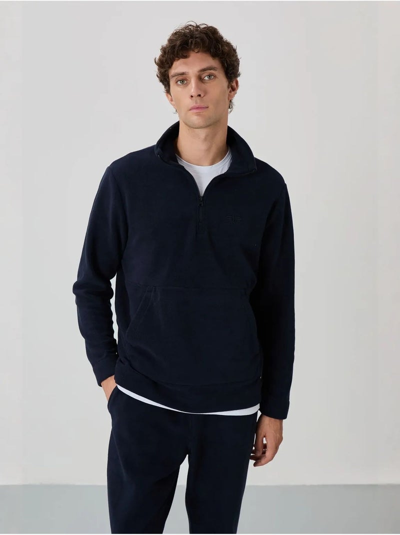 Conjunto de sudadera y pantalón de forro polar de poliéster para hombre tommy Azul marino - Kiabi