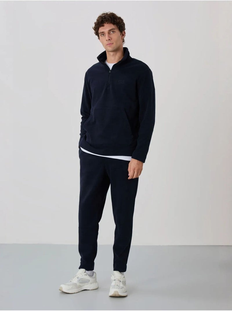 Conjunto de sudadera y pantalón de forro polar de poliéster para hombre tommy Azul marino - Kiabi