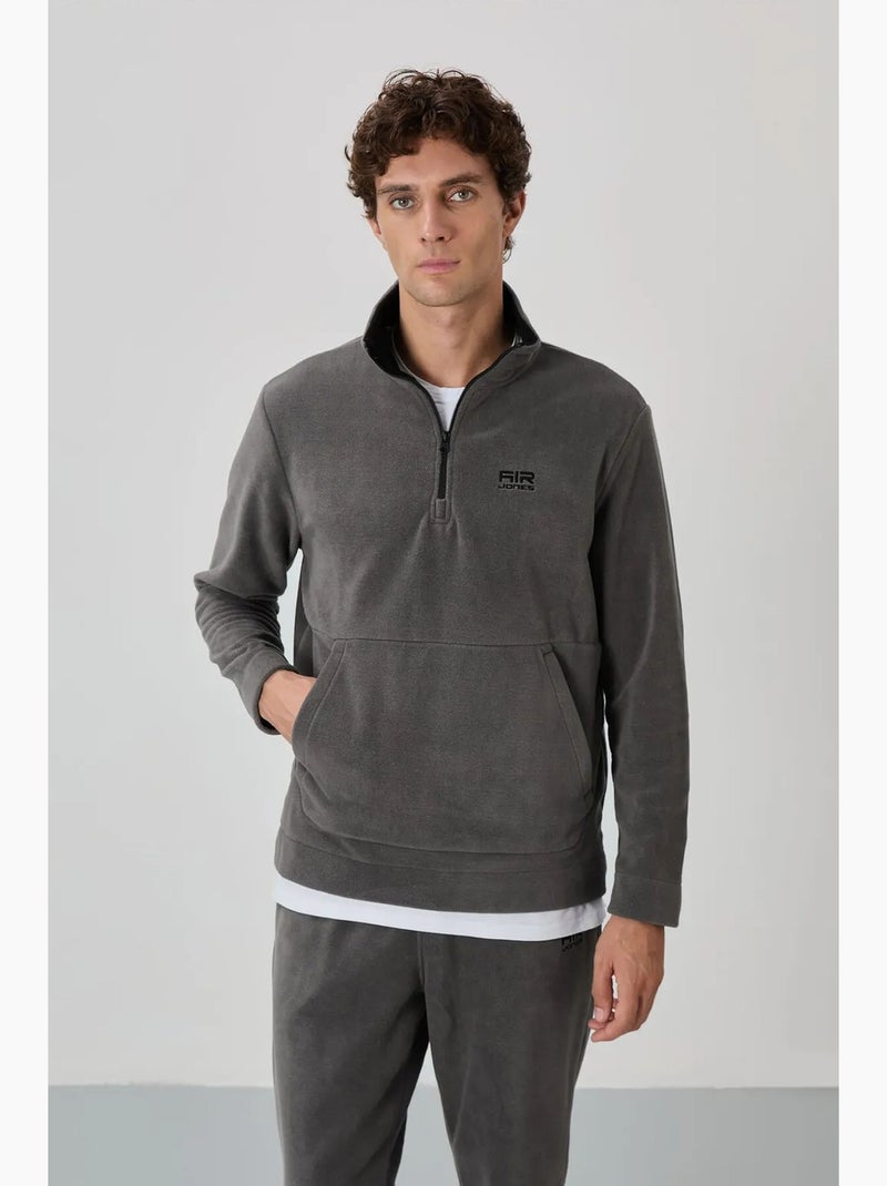 Conjunto de sudadera y pantalón de forro polar de poliéster para hombre tommy Gris negro - Kiabi