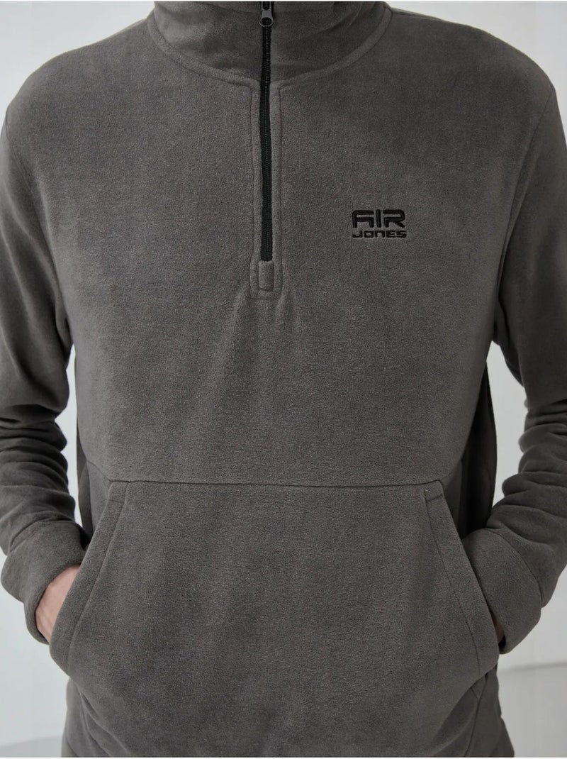 Conjunto de sudadera y pantalón de forro polar de poliéster para hombre tommy Gris negro - Kiabi
