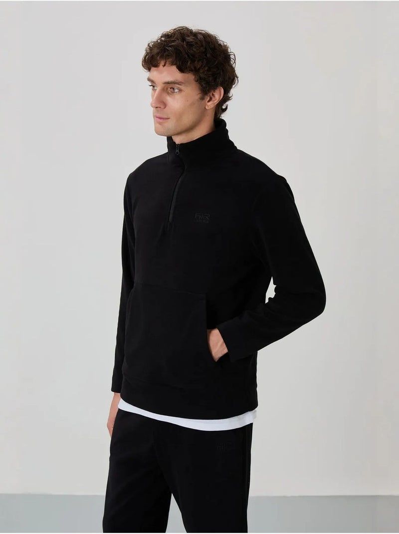 Conjunto de sudadera y pantalón de forro polar de poliéster para hombre tommy Negro - Kiabi
