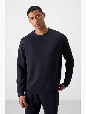 Conjunto de sudadera y pantalón de forro polar estampado tommy