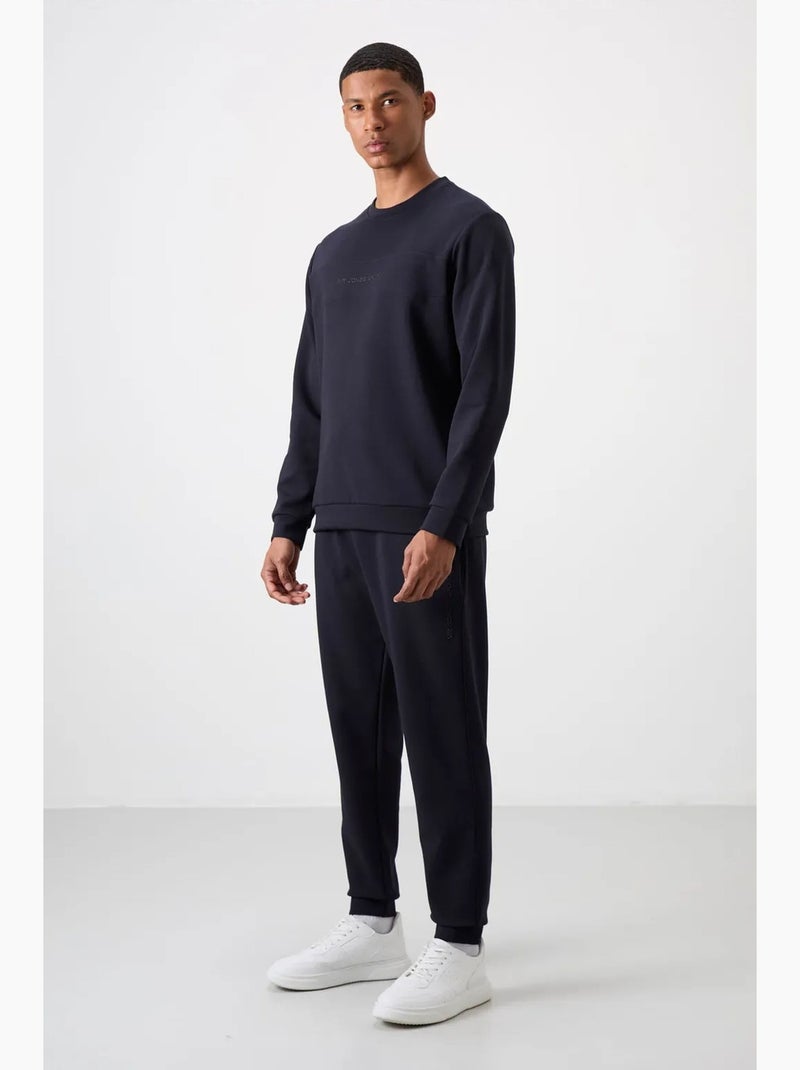 Conjunto de sudadera y pantalón de forro polar estampado tommy Azul marino - Kiabi