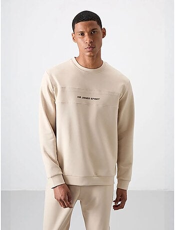 Conjunto de sudadera y pantalón de forro polar estampado tommy