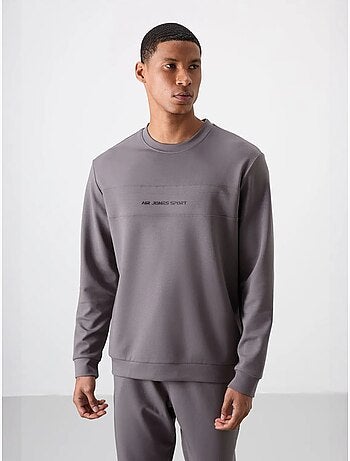 Conjunto de sudadera y pantalón de forro polar estampado tommy