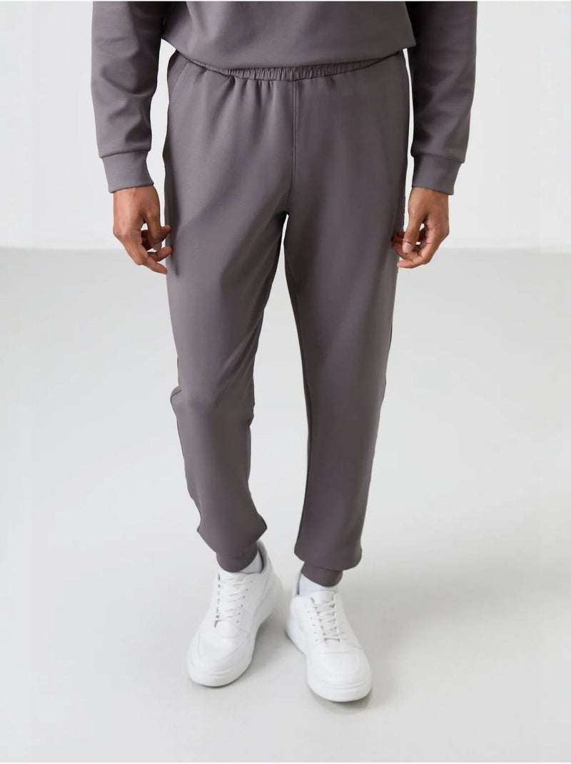 Conjunto de sudadera y pantalón de forro polar estampado tommy Gris - Kiabi